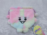 Bt21 Make Up Pouch/purse - Rainbow Fur